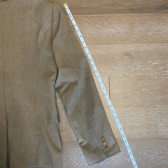 DKNY Wool-Blend Blazer | Brown | 12. - Picture 5 of 6